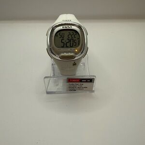 Timex Silver and White Digital Ironman watch
